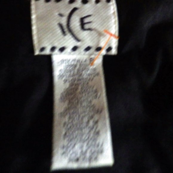 Dressy Layered Top by ICE/ Size S/ Black Rosettes/ Boho - Picture 5 of 5